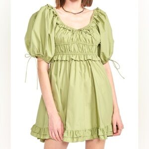 En saison puff sleeve mini (m)